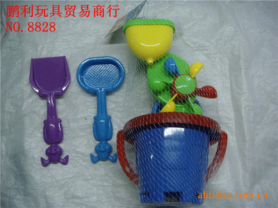 【塑料玩具 儿童玩具 夏日经典玩具 益智玩具 沙滩车 沙滩桶NO.8828】 - 生意地